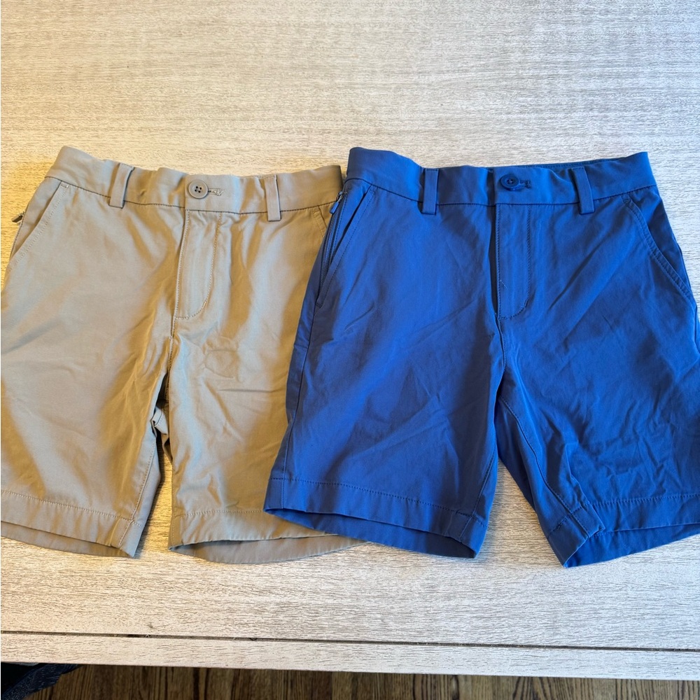 Bundle of Boy’s Performance On-The-Go Vineyard Vines Blue and Tan Shorts